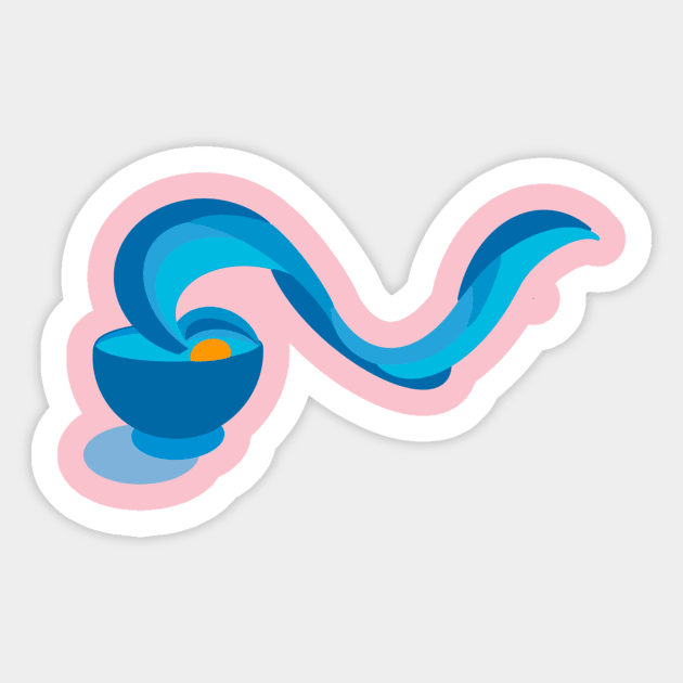 Noodle waves Sticker by EV Visuals